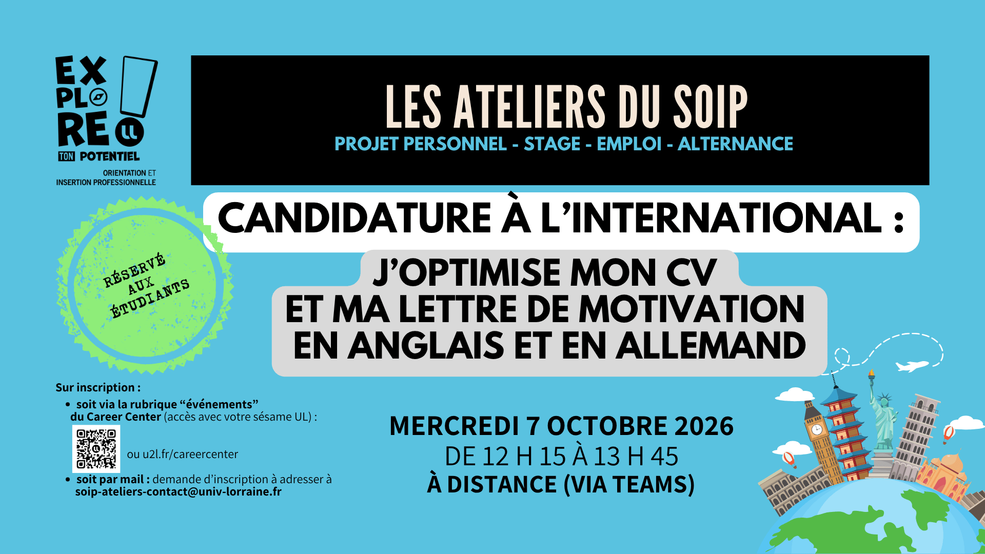 Atelier du SOIP du 7 octobre 2026